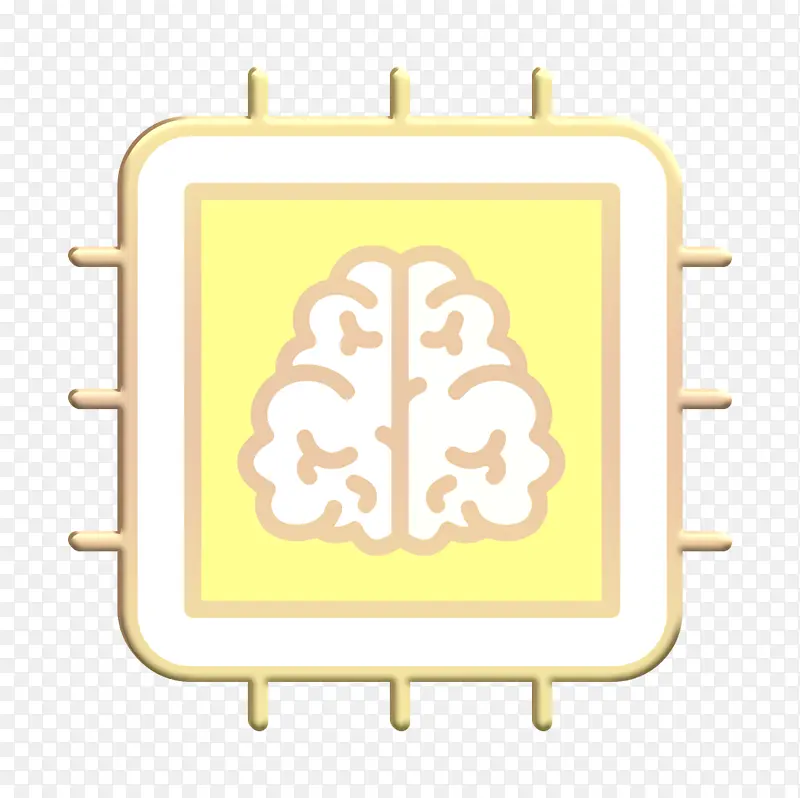 芯片图标 大脑图标 机器人图标