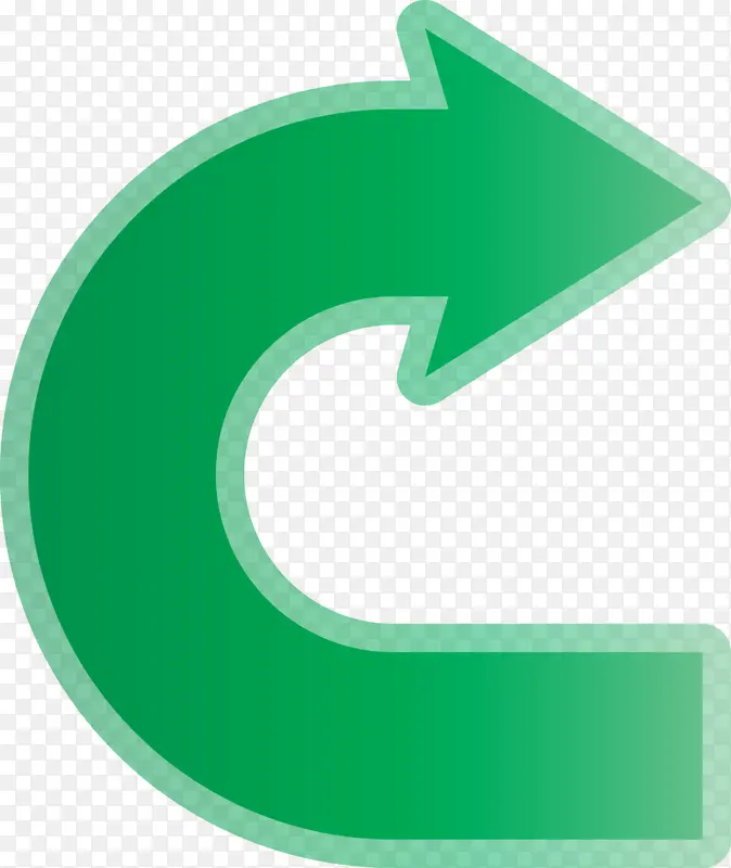 绿色 箭头 符号