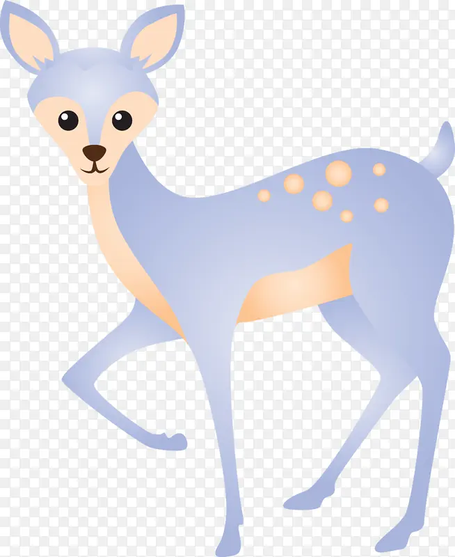 水彩鹿 动物形象 鹿