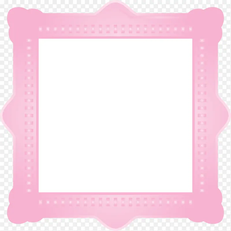 方形框架 粉色 相框