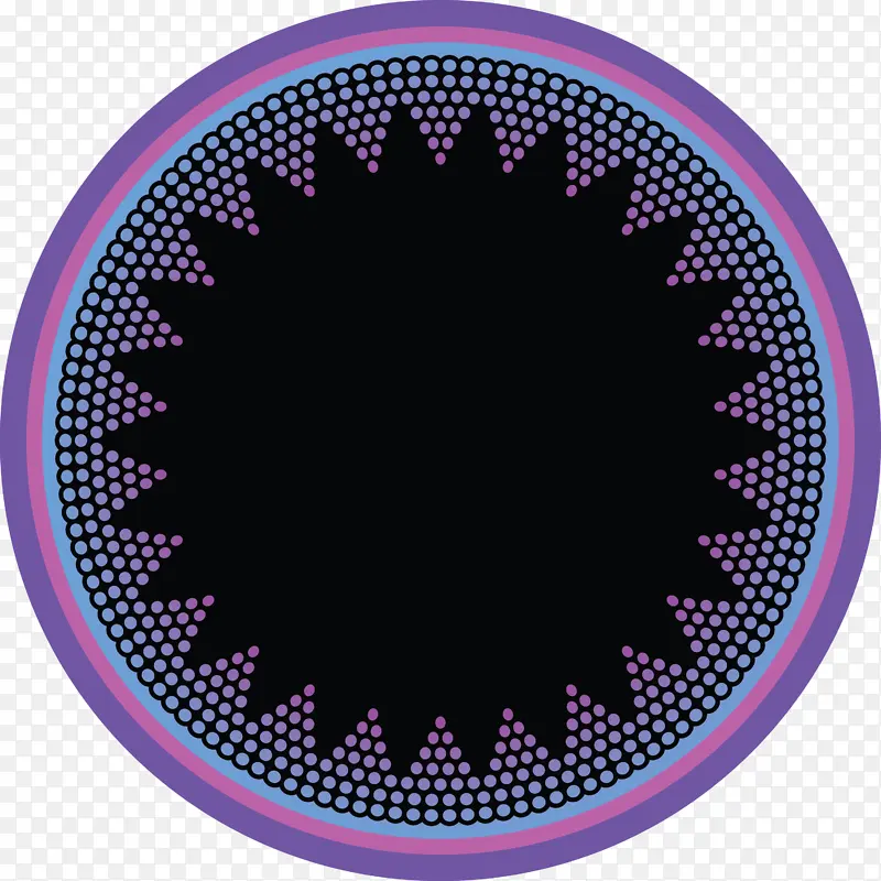 圆形框架 紫色 圆形
