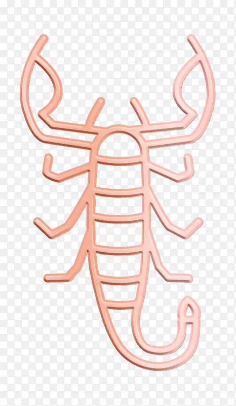 蝎子图标 昆虫图标 贴纸