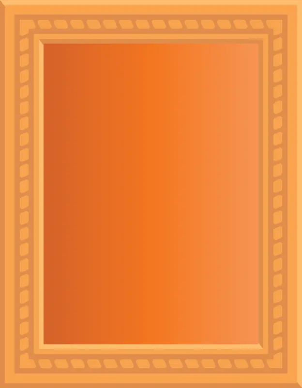 木框 橙色 相框