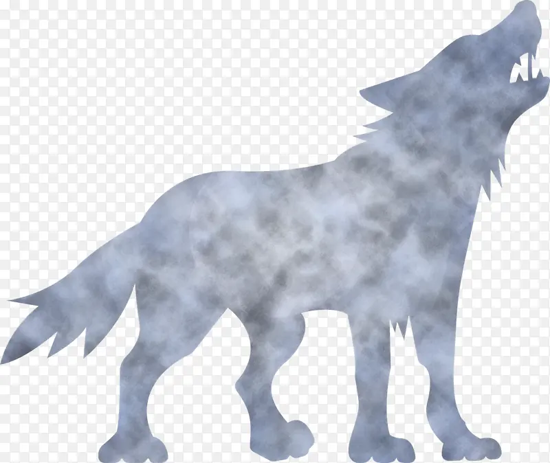 狼 动物形象 雕像
