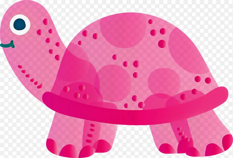海龟 粉色 动物形象