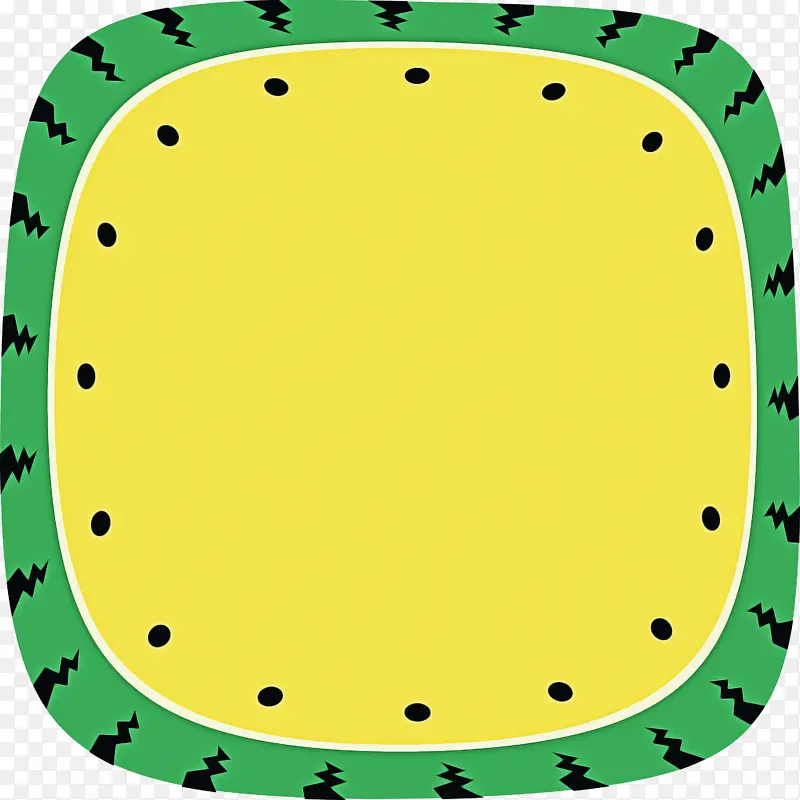 方形框架 绿色 黄色