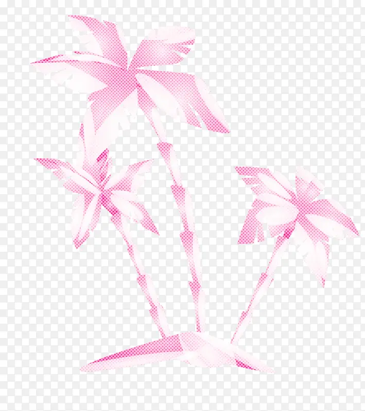粉色 植物 丝带