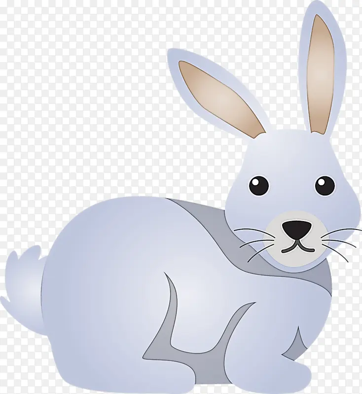 水彩兔兔兔兔兔兔卡通动物形象北极兔雪鞋兔
