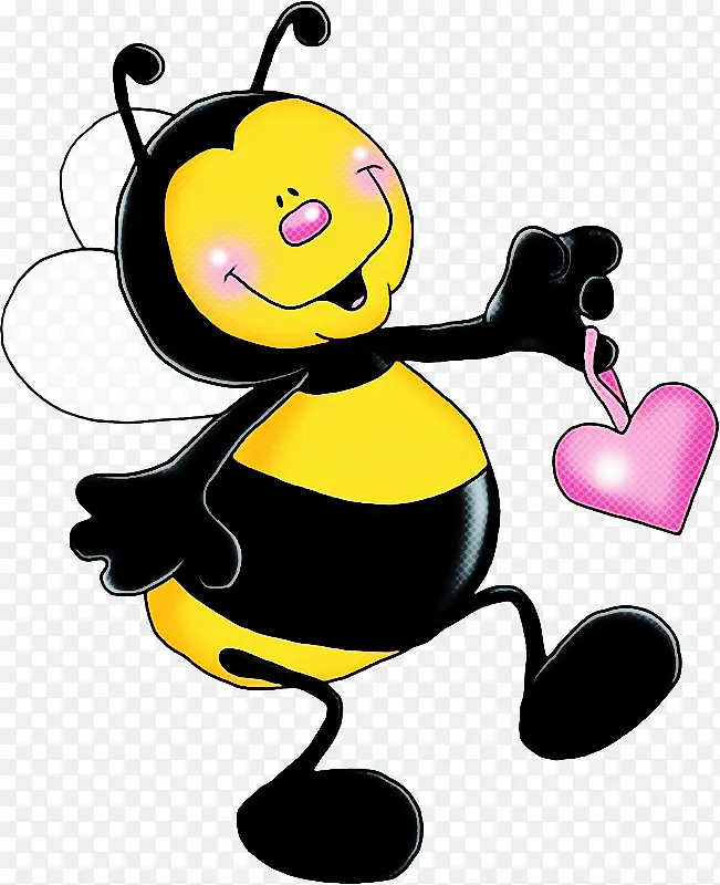 卡通 蜜蜂 大黄蜂