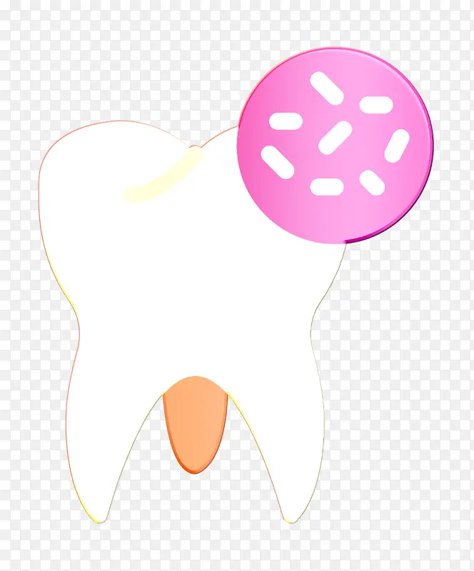 牙科图标 细菌图标 粉色