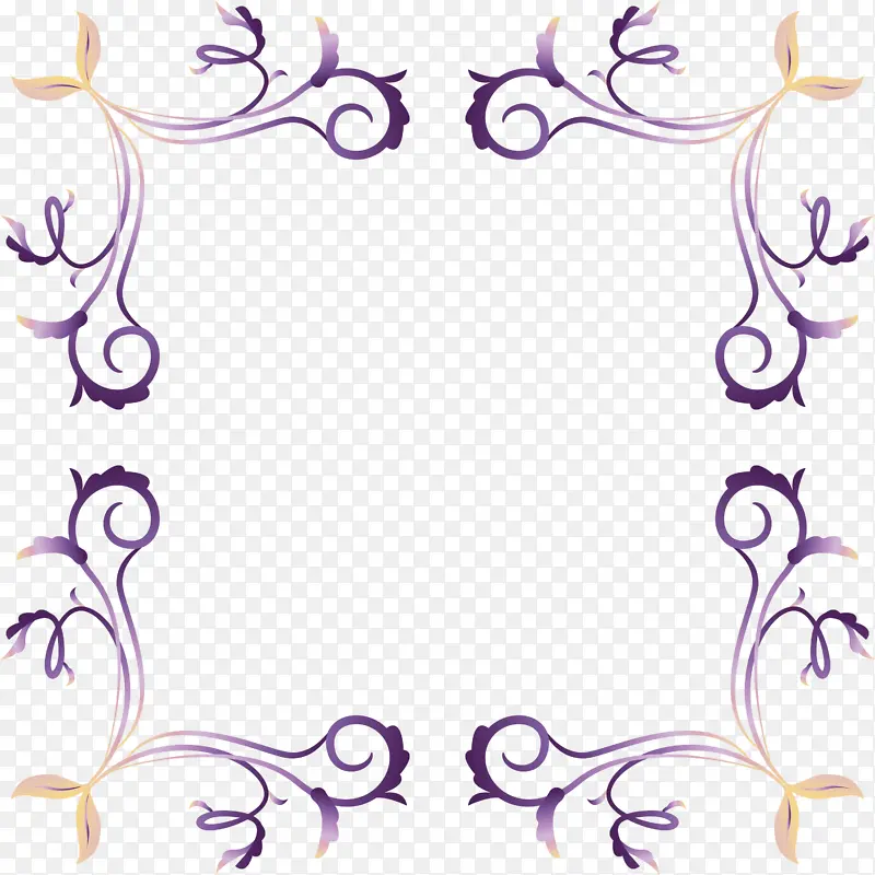 框架 紫色 装饰物