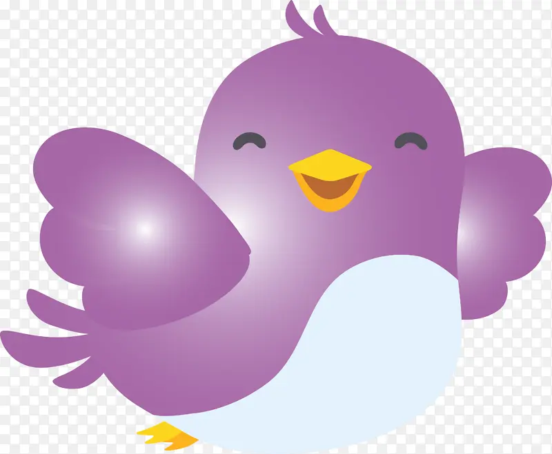 紫色 鸟 橡皮鸭