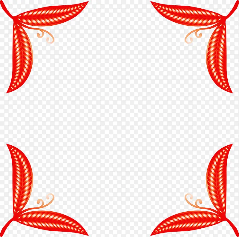 框架 红色 节日装饰