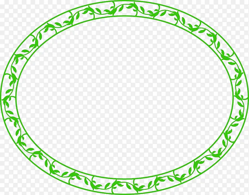 框架 绿色 圆形