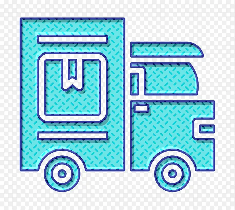 运输和交付图标 卡车图标 运输图标