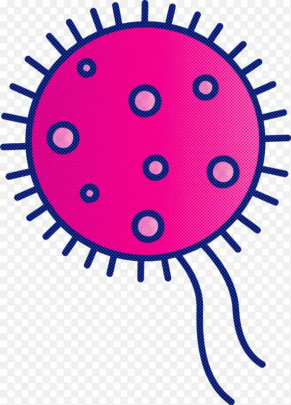 细菌 病毒 粉色