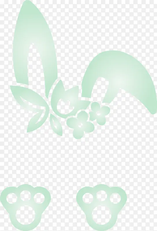 复活节兔子复活节兔子叶子植物