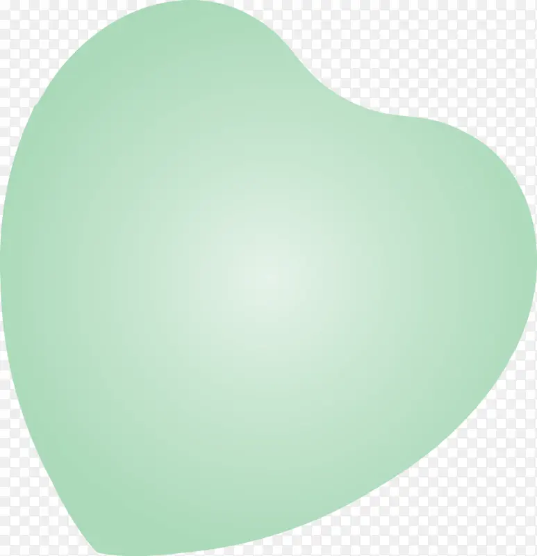 卡瓦伊心形 绿色 水绿色