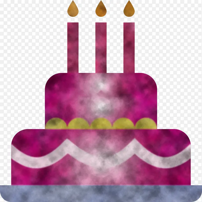 生日蛋糕 紫色 粉色