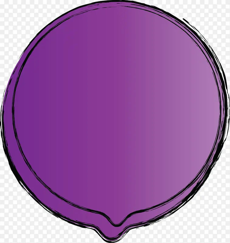 思想泡泡 演讲气球 紫色