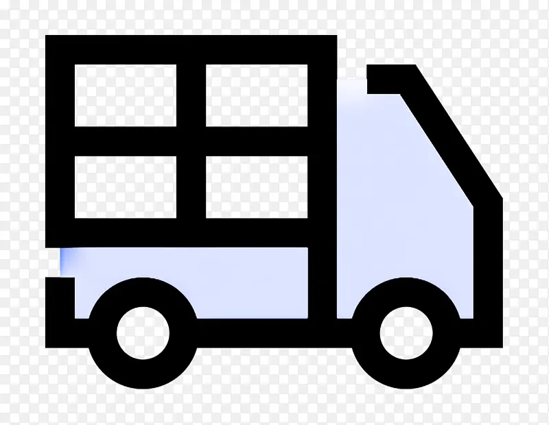 卡车图标 送货卡车图标 电子商务图标