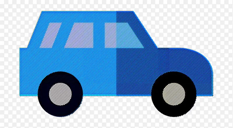 汽车图标 交通图标 蓝色