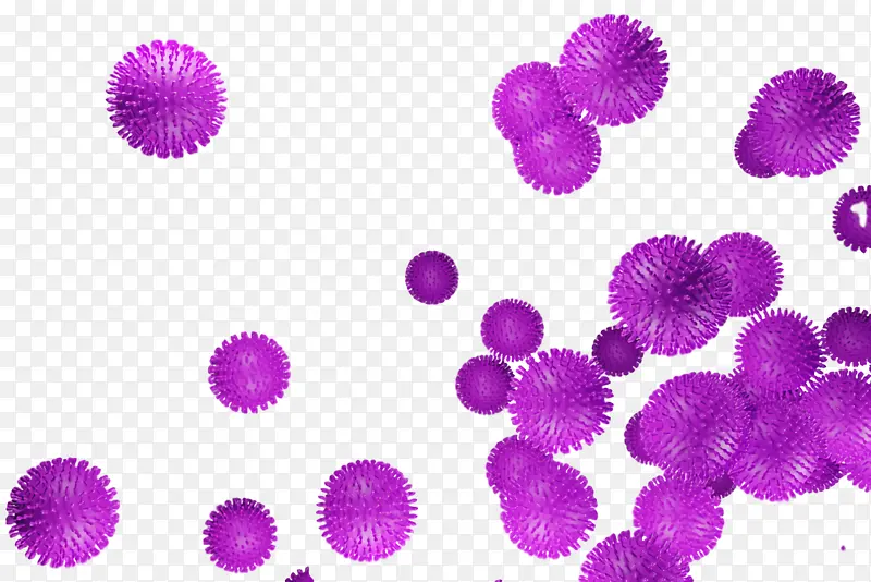 冠状病毒 紫色 淡紫色