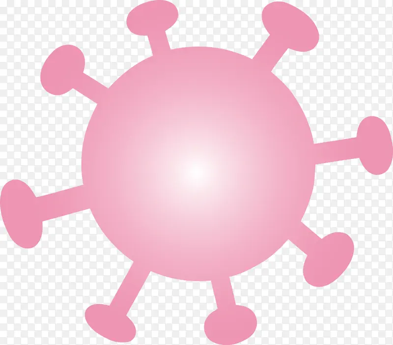 病毒 冠状病毒 粉红色