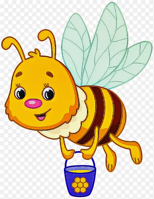蜜蜂 卡通 黄色