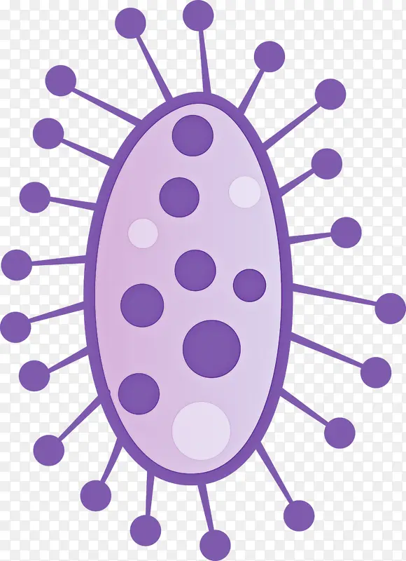 病毒 紫色 椭圆形