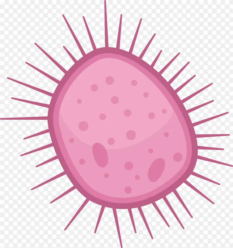 病毒 粉红色 圆形