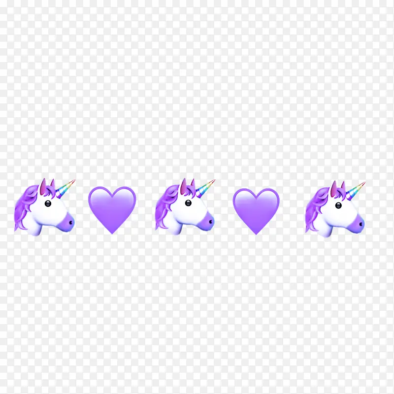 紫色 心形 动物形象