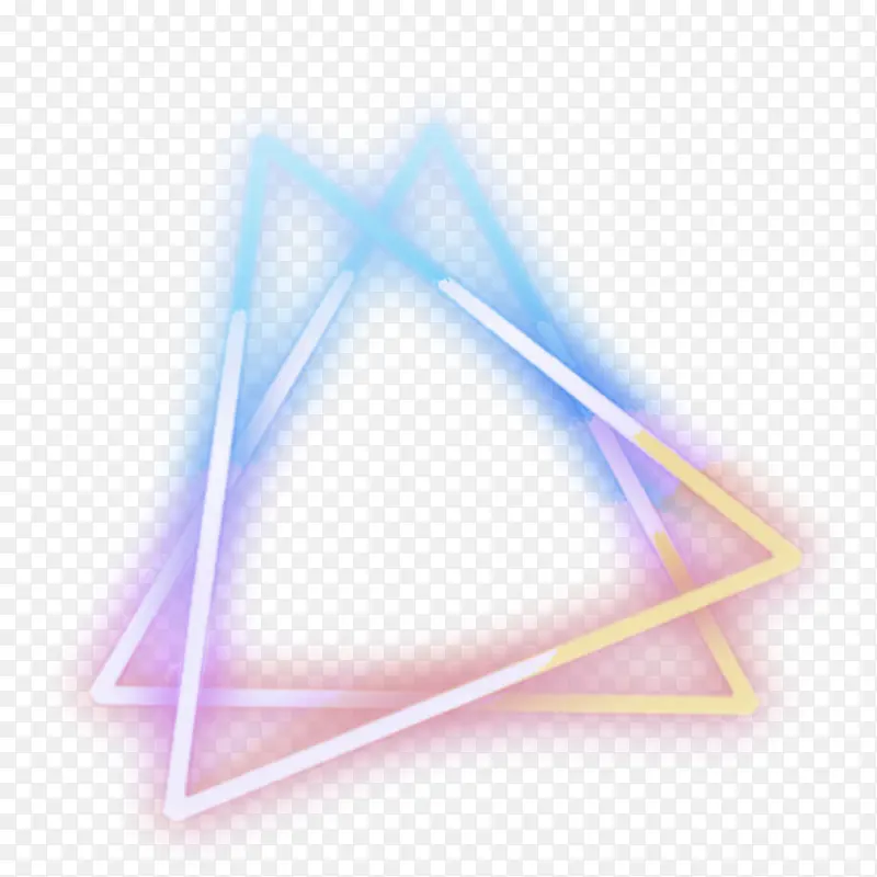 蓝色 线条 三角形
