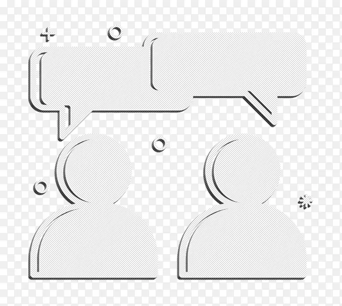 对话图标 员工图标 工作图标
