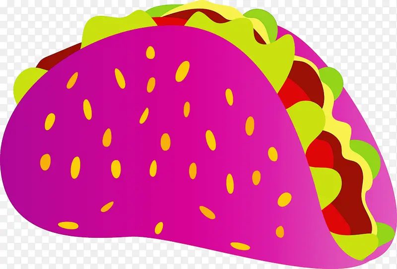 墨西哥食品 方形学术帽 帽子