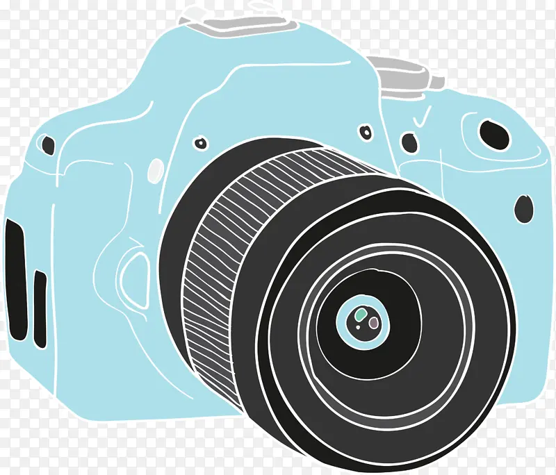 卡通相机 数码单反 无镜可互换镜头相机