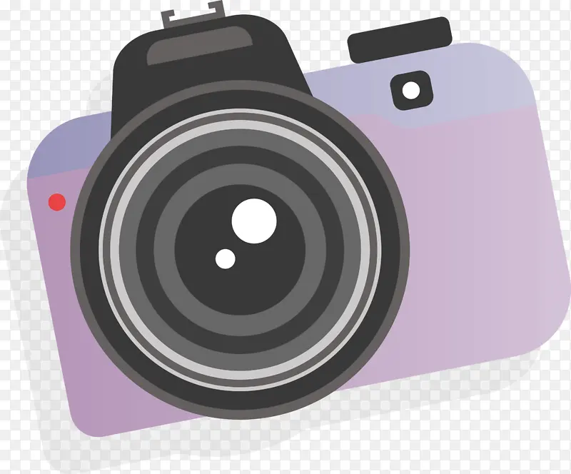 相机卡通 相机镜头 无镜可互换镜头相机