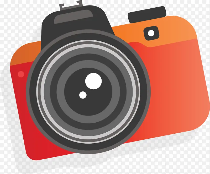 照相机卡通 照相机镜头 无镜可互换镜头照相机