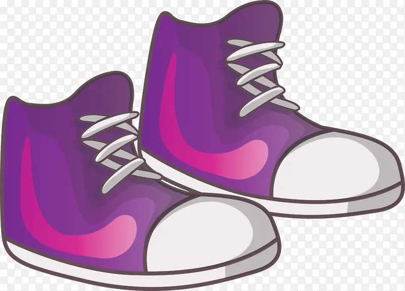 鞋子 步行 紫色