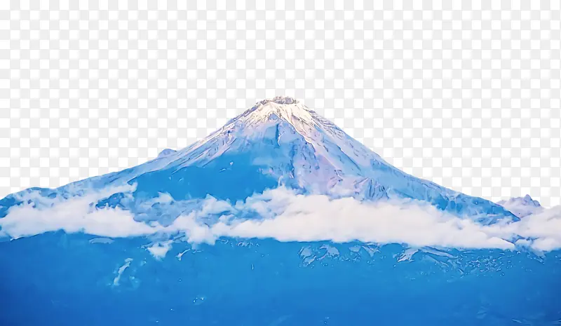 层状火山 山景 熔岩穹顶