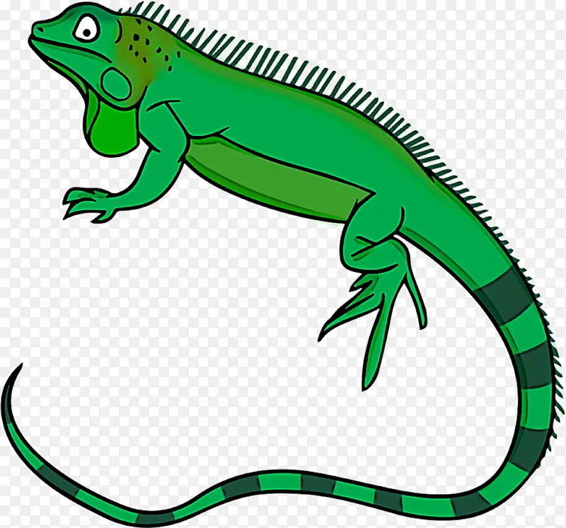 两栖动物 动物雕像 绿色鬣蜥