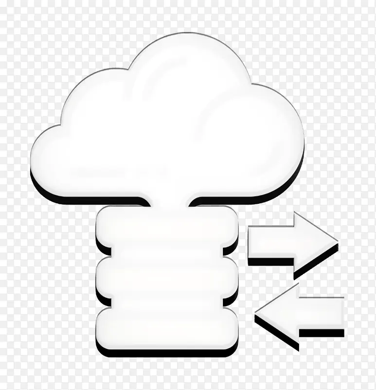 云存储图标 数据管理图标 下载图标
