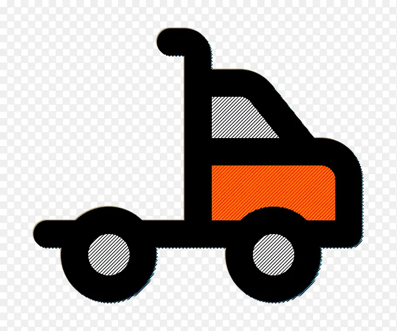 运输和交付图标 制造图标 卡车图标