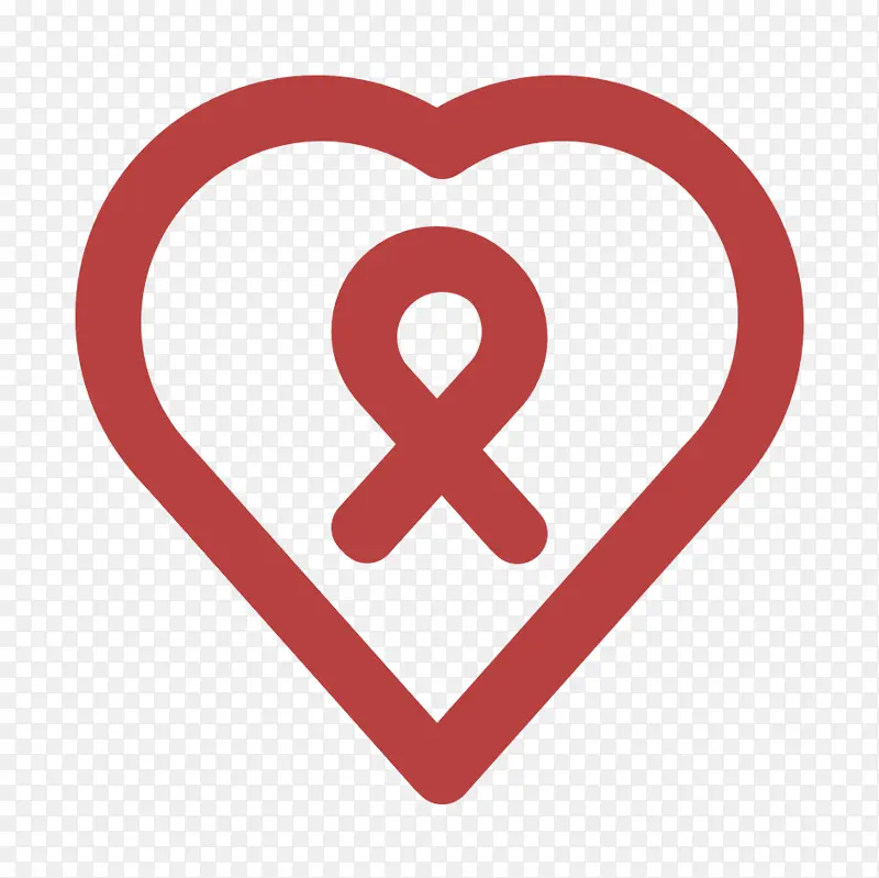慈善图标 心脏图标 癌症图标
