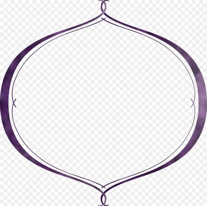 椭圆形框架 紫色 线条