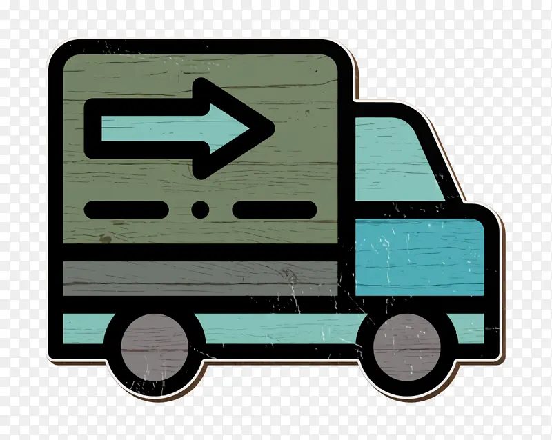 送货图标 送货和送货图标 送货卡车图标