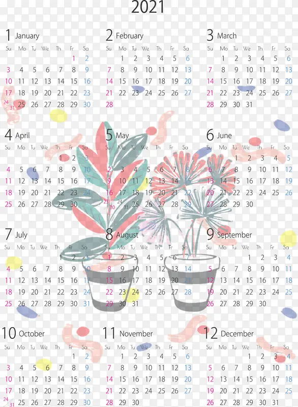 花卉 日历系统 米