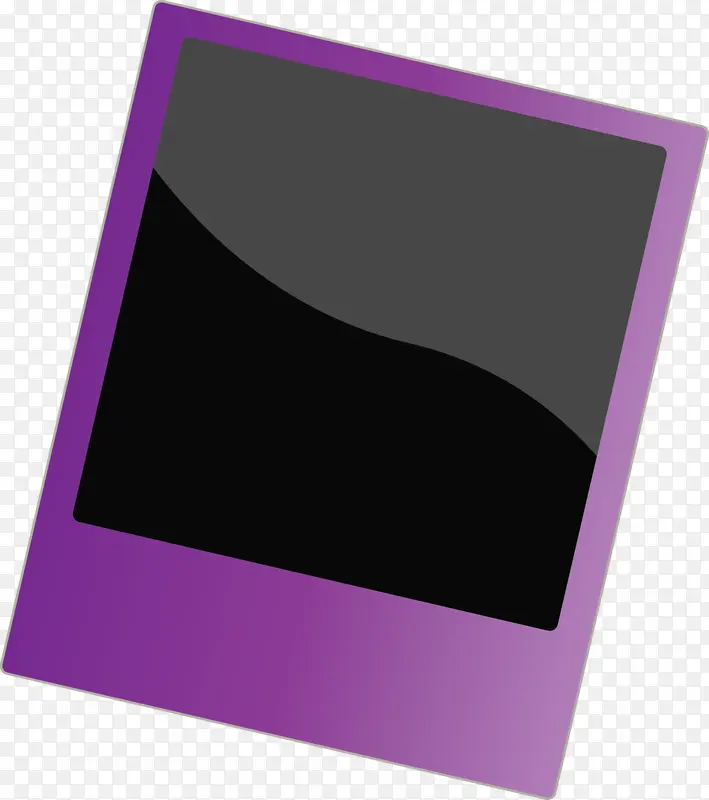 宝丽来镜框 紫罗兰色 矩形