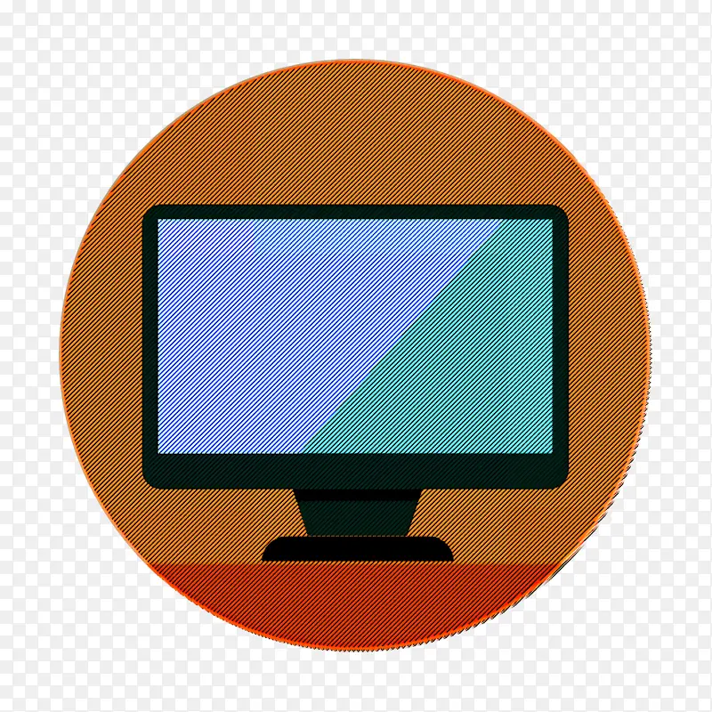 现代教育图标 计算机图标 电视图标