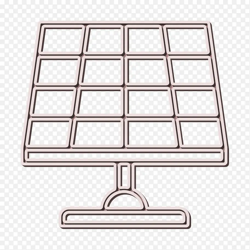 能源图标 太阳能板图标 生态与环境图标